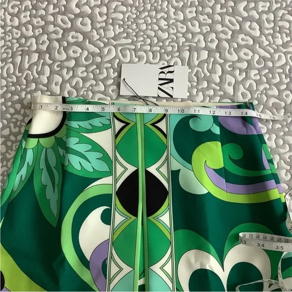 ZARA NWT SHORT PRINTED SKIRT M - Picture 6 of 6